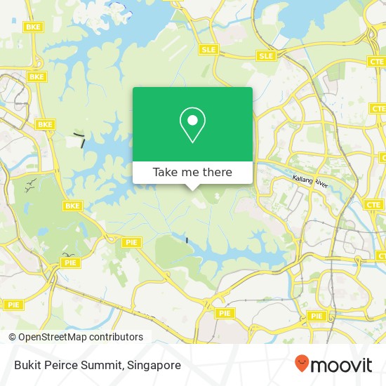 Bukit Peirce Summit map