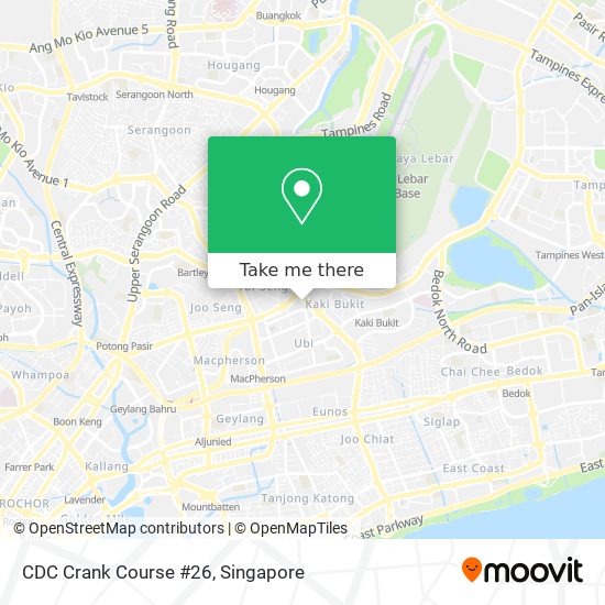 How to get to CDC Crank Course #26 in Singapore by Bus or Metro?