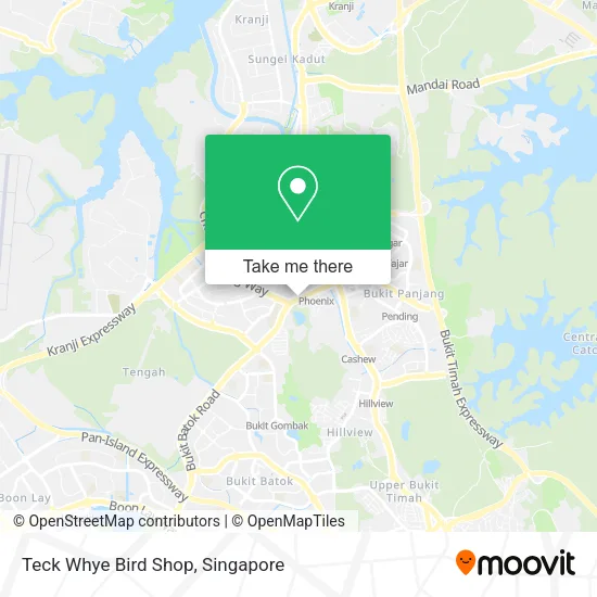 Teck Whye Bird Shop map