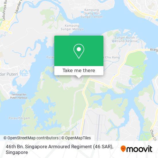 46th Bn. Singapore Armoured Regiment (46 SAR) map