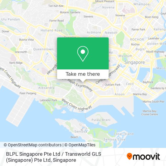 BLPL Singapore Pte Ltd / Transworld GLS (Singapore) Pte Ltd map