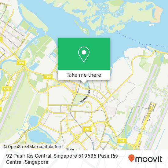 92 Pasir Ris Central, Singapore 519636 Pasir Ris Central地图