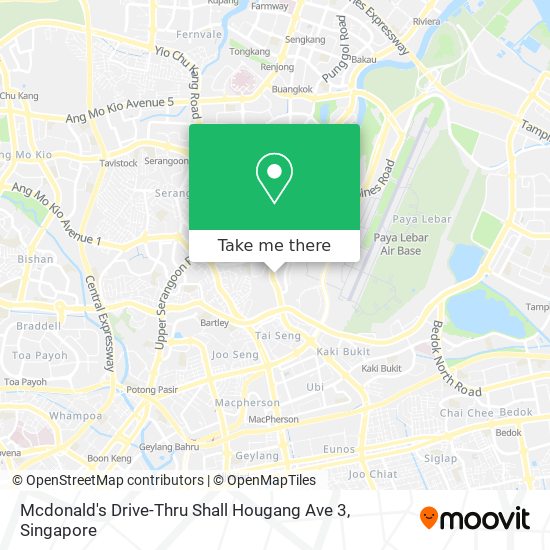 Mcdonald's Drive-Thru Shall Hougang Ave 3 map