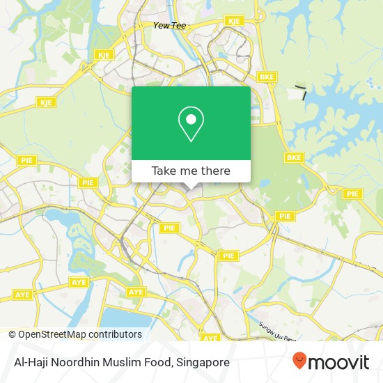 Al-Haji Noordhin Muslim Food map