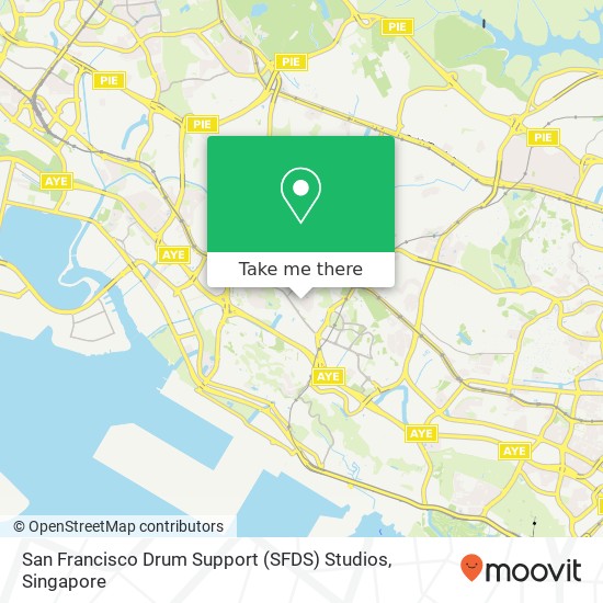 San Francisco Drum Support (SFDS) Studios map