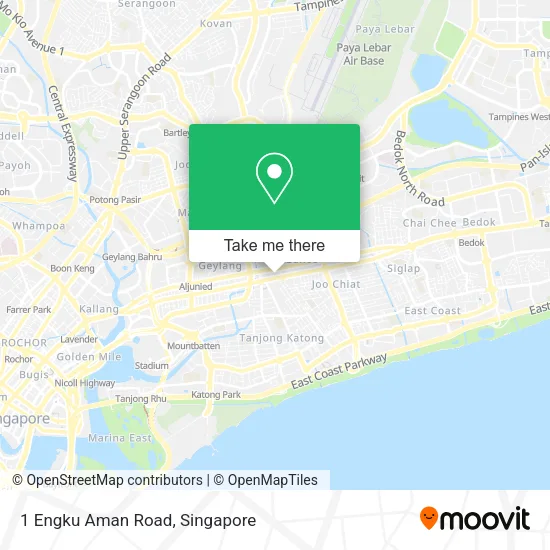 1 Engku Aman Road map