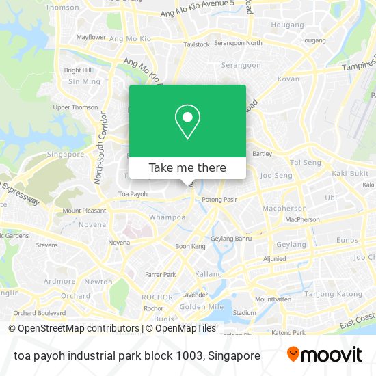 toa payoh industrial park block 1003 map