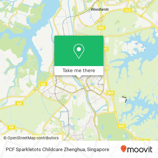 PCF Sparkletots Childcare Zhenghua map