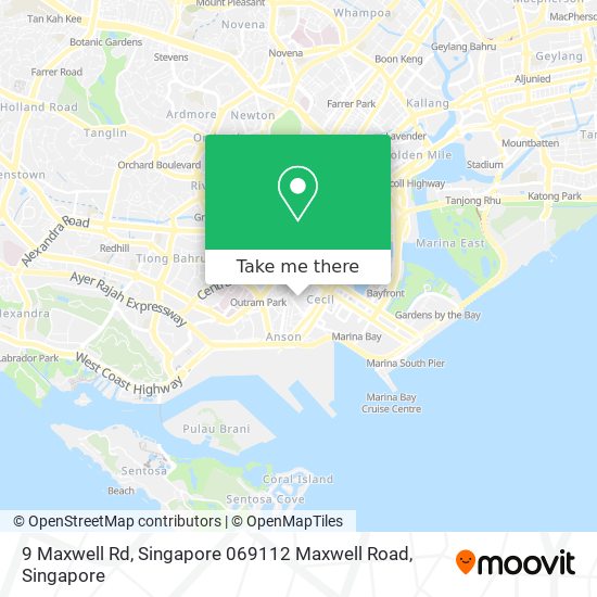 9 Maxwell Rd, Singapore 069112 Maxwell Road地图