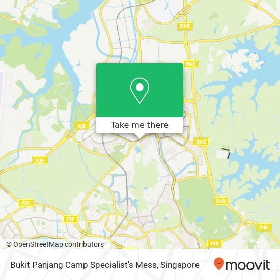 Bukit Panjang Camp Specialist's Mess地图