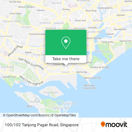 100/102 Tanjong Pagar Road地图