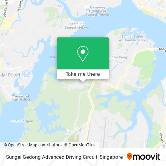 Sungei Gedong Advanced Driving Circuit map