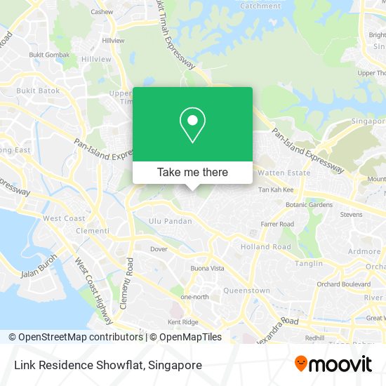 Link Residence Showflat map