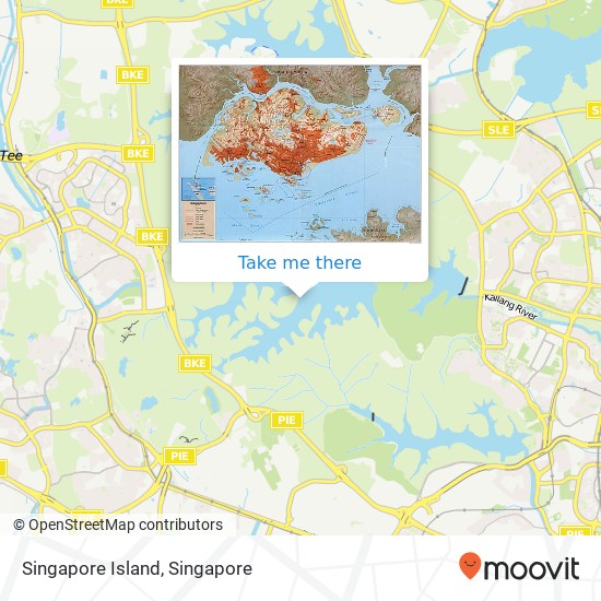 Singapore Island map