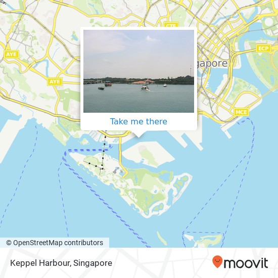 Keppel Harbour map