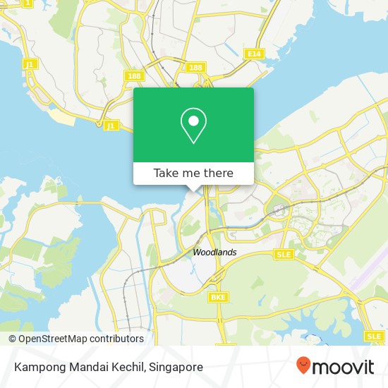 Kampong Mandai Kechil map