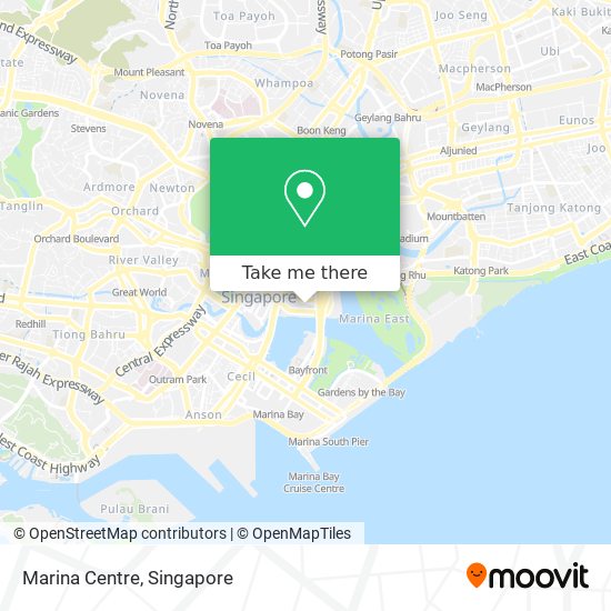 Marina Centre map