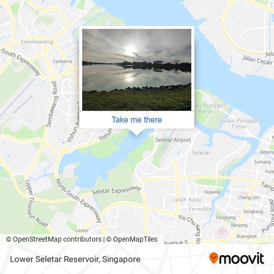 Lower Seletar Reservoir map