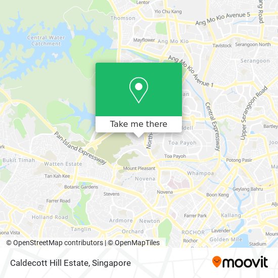 Caldecott Hill Estate map