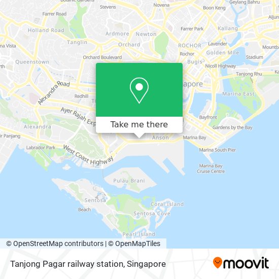 Tanjong Pagar railway station map