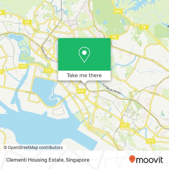 Clementi Housing Estate地图