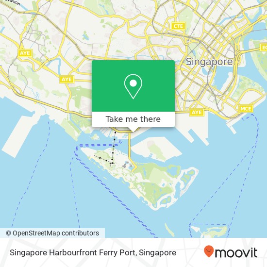 Singapore Harbourfront Ferry Port map