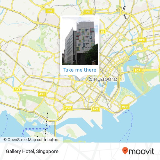 Gallery Hotel map