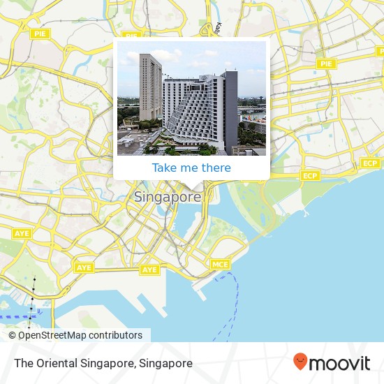 The Oriental Singapore map