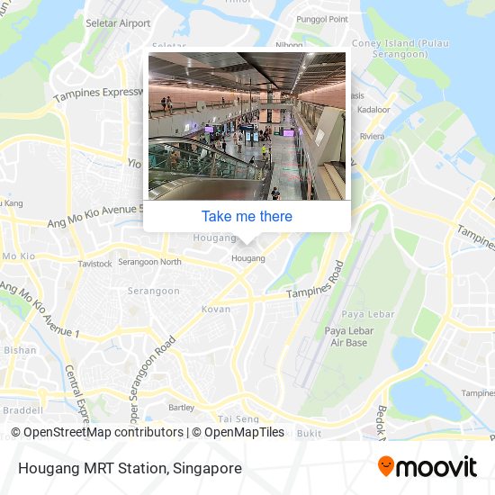 Hougang MRT Station地图