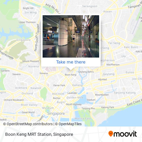 Boon Keng MRT Station map
