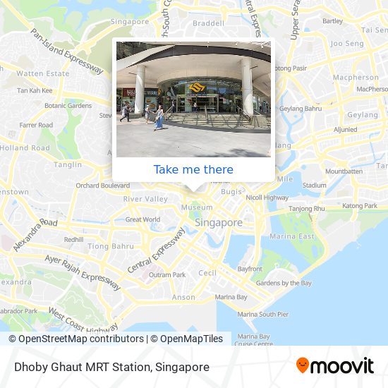 Dhoby Ghaut MRT Station map