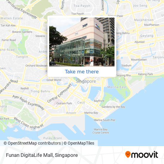 Funan DigitaLife Mall map