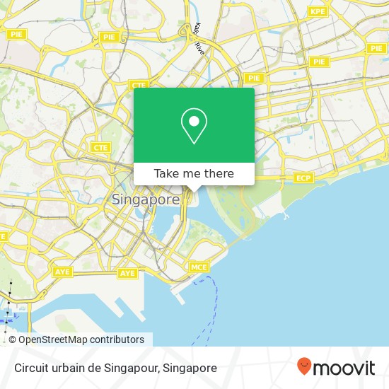 Circuit urbain de Singapour地图