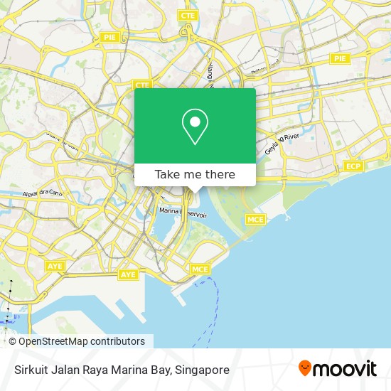 Sirkuit Jalan Raya Marina Bay地图