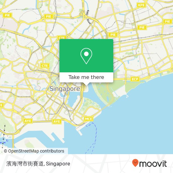 濱海灣市街賽道 map