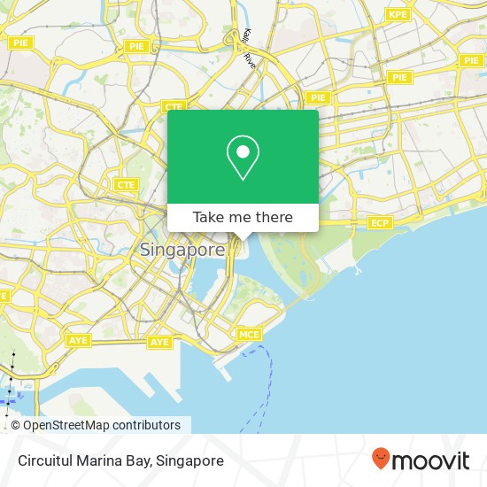 Circuitul Marina Bay map