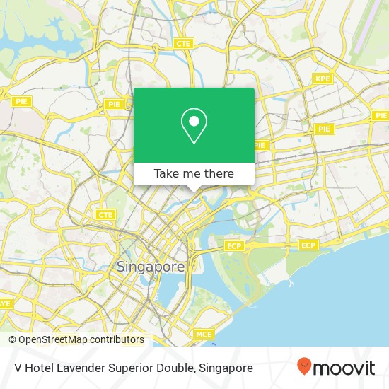V Hotel Lavender Superior Double map