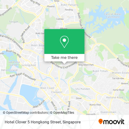 Hotel Clover 5 Hongkong Street map