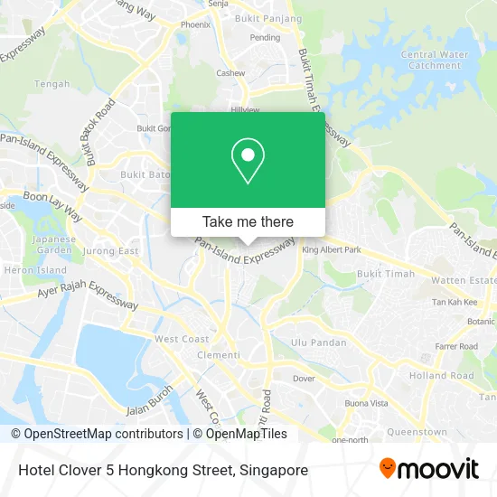 Hotel Clover 5 Hongkong Street地图