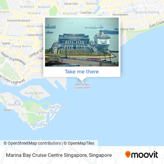 Marina Bay Cruise Centre Singapore map