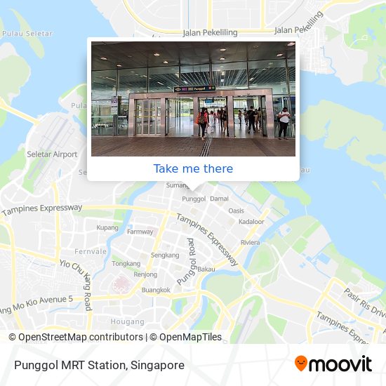 Punggol MRT Station map