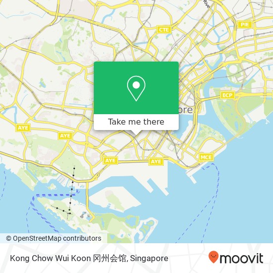 Kong Chow Wui Koon 冈州会馆地图