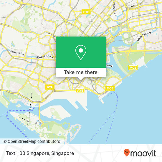 Text 100 Singapore map