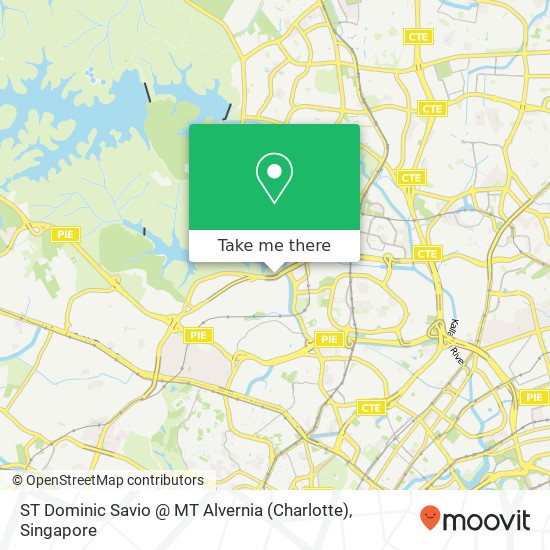 ST Dominic Savio @ MT Alvernia (Charlotte) map