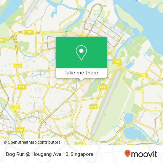 Dog Run @ Hougang Ave 10 map