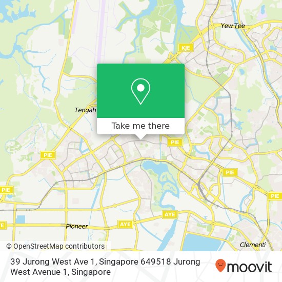 39 Jurong West Ave 1, Singapore 649518 Jurong West Avenue 1 map