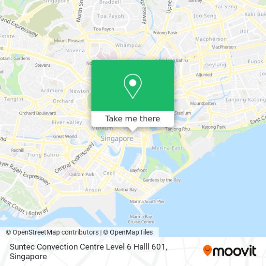 Suntec Convection Centre Level 6 Halll 601 map