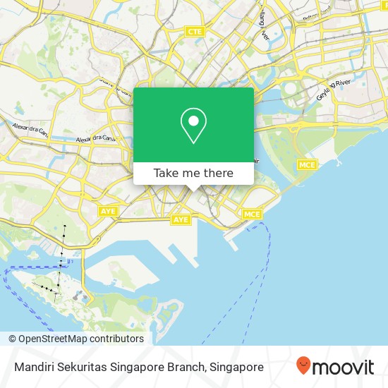 Mandiri Sekuritas Singapore Branch map