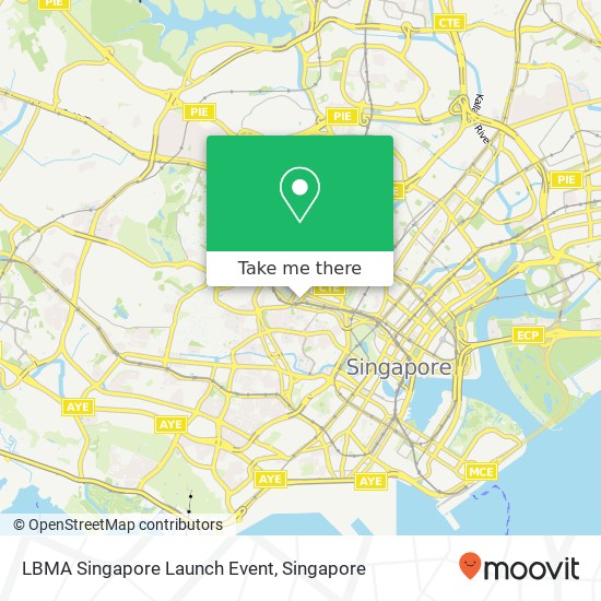 LBMA Singapore Launch Event map