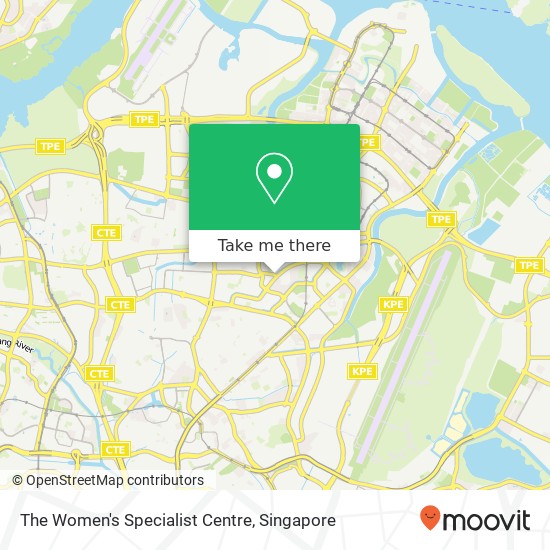 The Women's Specialist Centre map